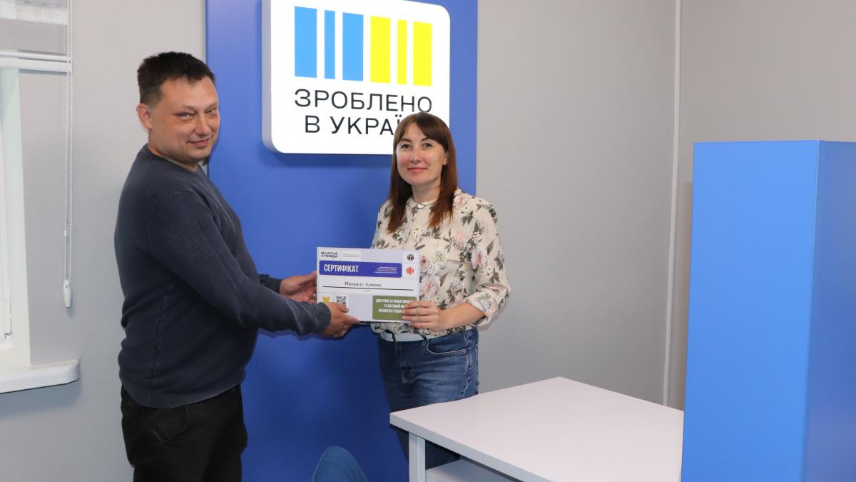 Ветеран Михайло Агапов отримав грант та відкрив автодіагностичну майстерню у Чернігові