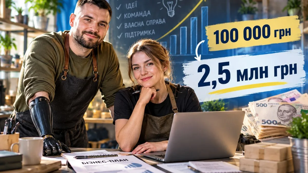 Від 100 тисяч до 2,5 мільйона гривень: нові правила державних грантів для ветеранського бізнесу