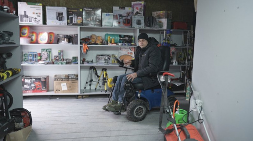 У Жмеринці ветеран Сергій Сокол після важких поранень започаткував власний бізнес